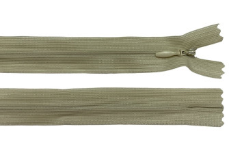 Paslėptas užtrauktukas 20cm Šviesi smėlio