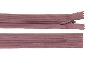 Paslėptas užtrauktukas 20cm Šviesi pelenų rožinė