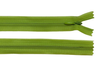 Paslėptas užtrauktukas 20cm Šviesiai žalias