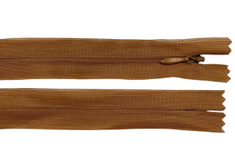 Paslėptas užtrauktukas 20cm Šviesiai ruda