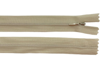 Paslėptas užtrauktukas 20cm Rusva smėlio