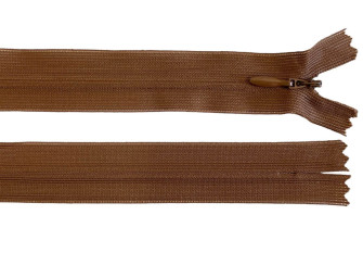 Paslėptas užtrauktukas 20cm Šviesiai rudas