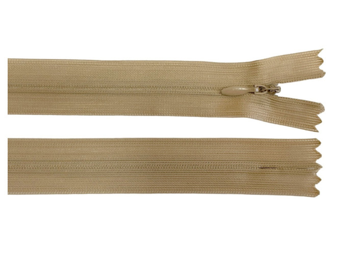 Paslėptas užtrauktukas 20cm Smėlio