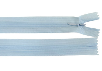 Paslėptas užtrauktukas 45cm Šviesiai mėlyna