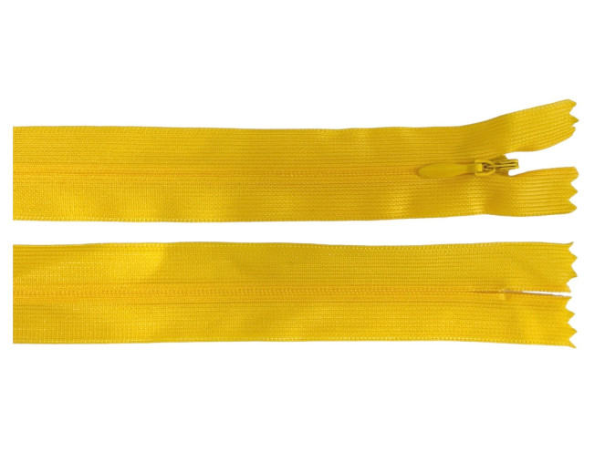 Paslėptas užtrauktukas 45cm Geltona