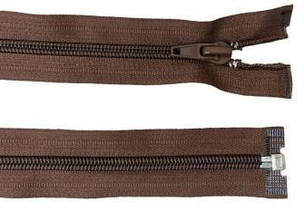Spiral zipper 75cm Chocolate brown