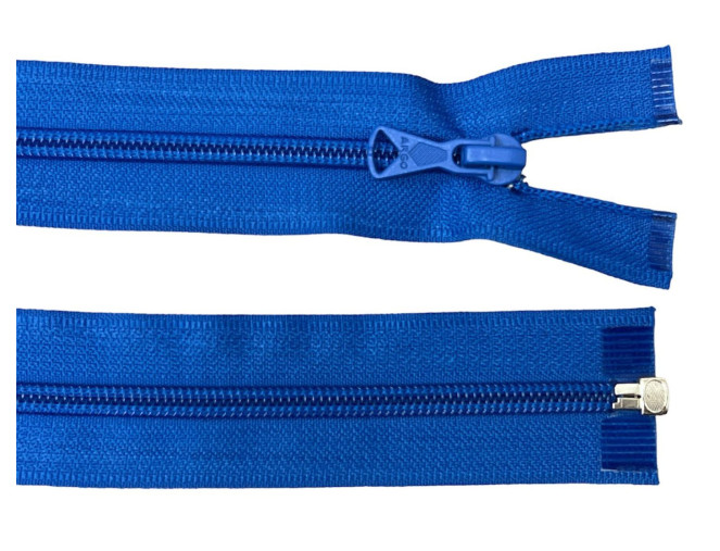 Spiralinis užtrauktukas 80cm Rugiagėlės mėlyna