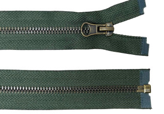 Metalinis užtrauktukas 85cm Chaki Metalinis užtrauktukas 85cm Chaki