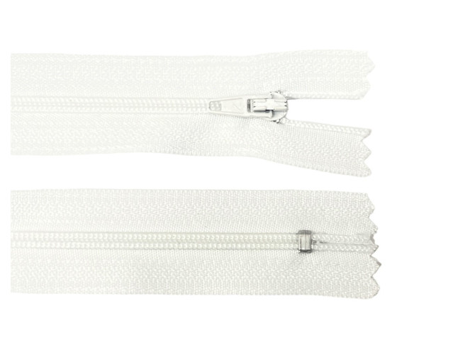 Spiralinis užtrauktukas 10cm Baltas