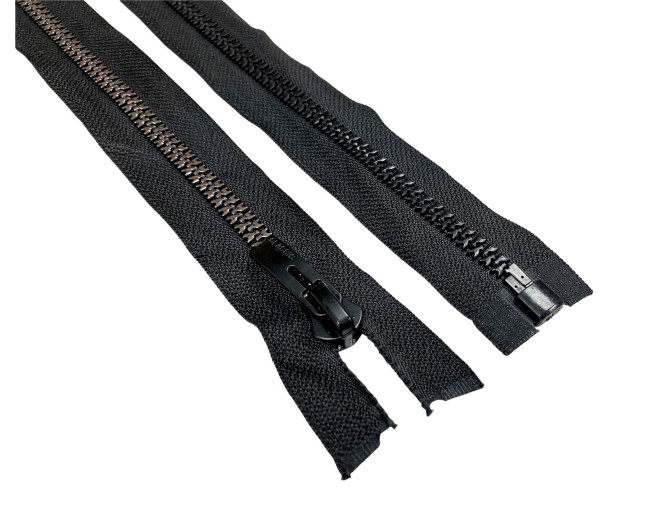 Decorative plastic zipper No.8 70cm Black