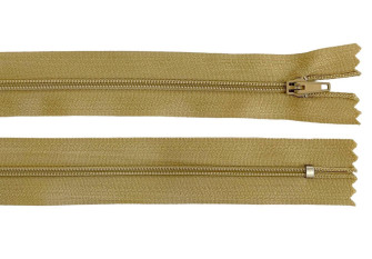 Non-removable 3-D zipper 20cm Beige