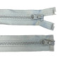 Back, plastic zip 1m Light grey