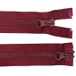 Dvipusis, plastikinis užtrauktukas 90cm Bordo