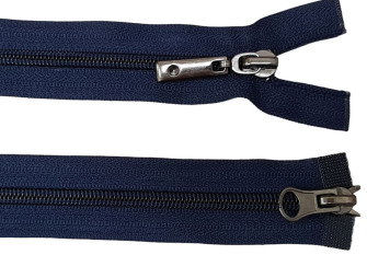 Dvipusis, spiralinis užtrauktukas 65cm Tamsiai mėlynas Dvipusis, spiralinis užtrauktukas 65cm Tamsiai mėlynas