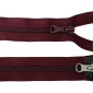 Dvipusis, spiralinis užtrauktukas 80cm Bordo