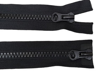 Back, plastic zipper No 8 | 85cm Black