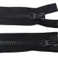Back, plastic zipper No 8 | 65cm Black