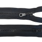 Back, plastic zipper No.5 | 65cm Black