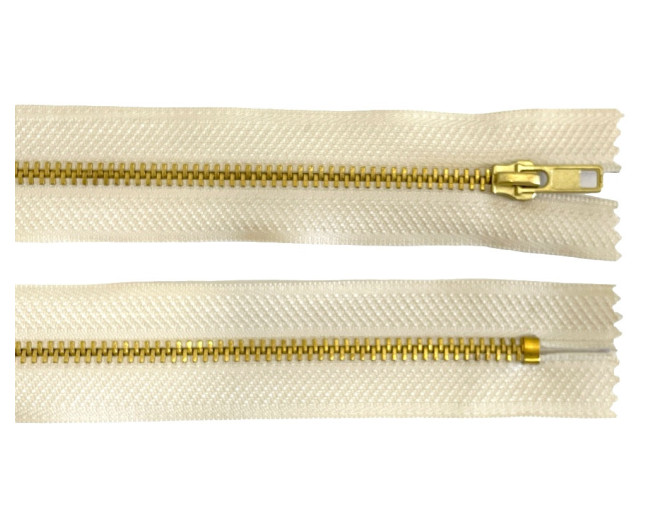 Metalinis užtrauktukas 18cm Kreminė