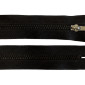 Metal zipper 18cm Black with black teeth