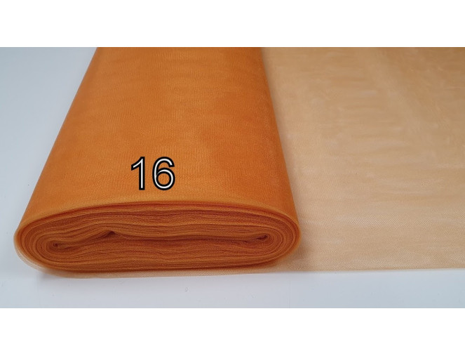 Kietas tiulis Oranžinis | 3m plotis