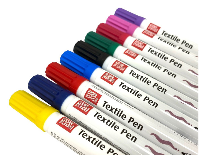Markeriai (flomasteriai) tekstilei Knorr Prandell 2- 4mm | 10 spalvų pigiau