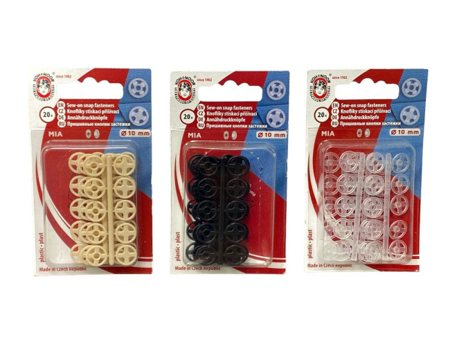 Plastikinė spaudė 10mm | 20vnt | 3 spalvos