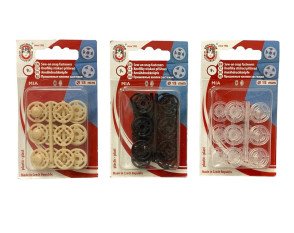 Plastikinė spaudė 15mm | 9vnt | 3 spalvos