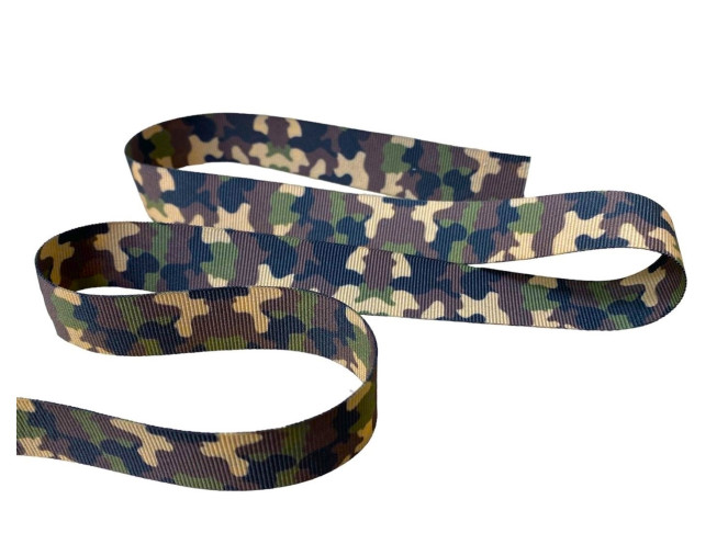 Ribbon 25mm Camouflage pigiau