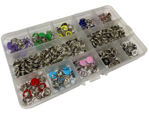Įmušamos, metalinės spaudės 10mm | 100vnt