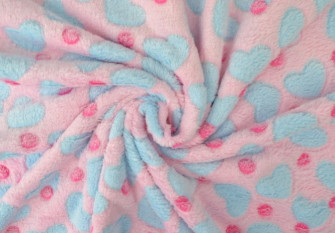 Fleur de lis Hearts in pink