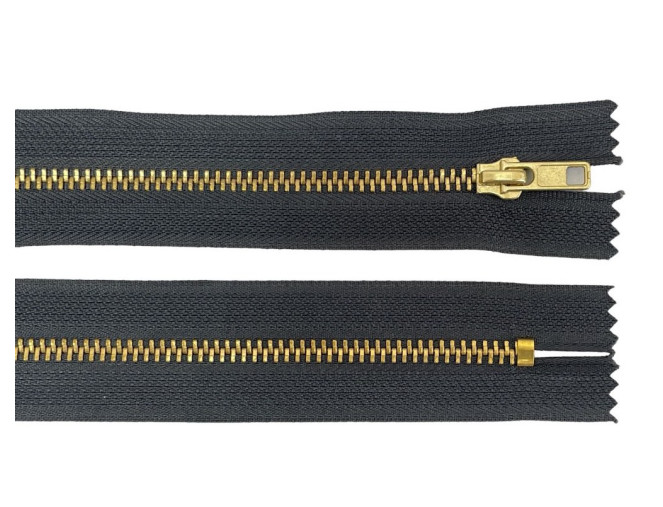 Metalinis užtrauktukas 20cm Tamsiai pilkas