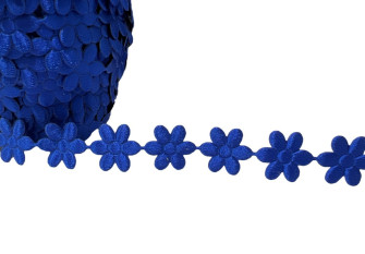Flower ribbon 16 x 20mm | Blue