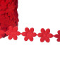 Flower ribbon 16 x 20mm | Red