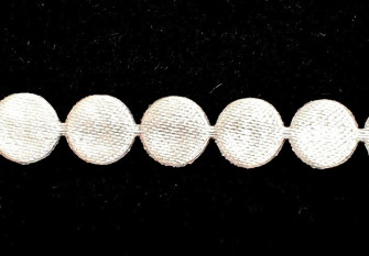 Decorative ribbon Balls 8mm | White