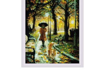Embroidery kit Night Park