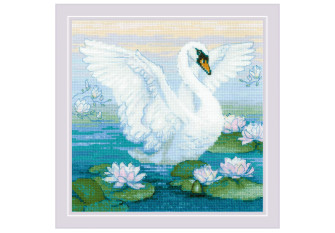 Embroidery kit White swan