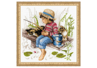 Embroidery kit Let's go fishing