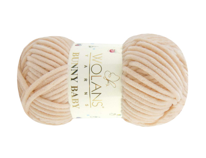 Wolans Yarns Bunny Baby 100g | 120m Šviesi smėlio