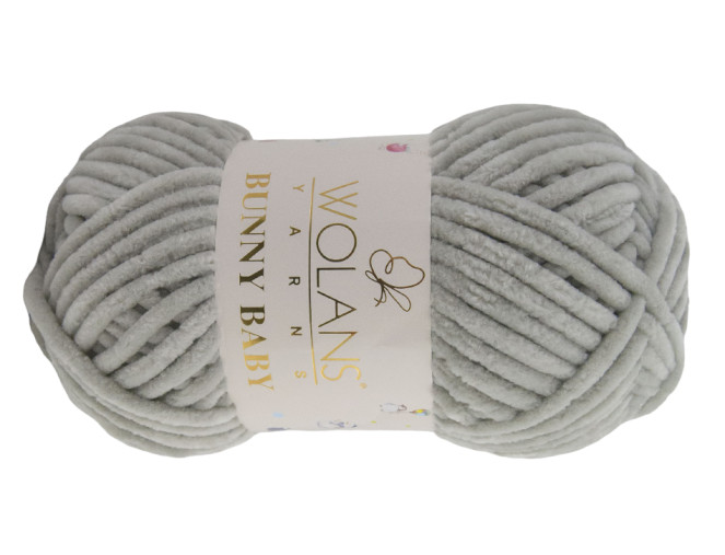 Wolans Yarns Bunny Baby 100g | 120m -10033 Šviesiai pilka