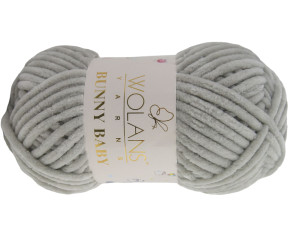 Wolans Yarns Bunny Baby 100g | 120m -10033 Šviesiai pilka