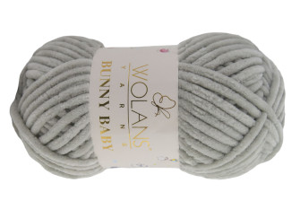 Wolans Yarns Bunny Baby 100g | 120m -10033 Šviesiai pilka