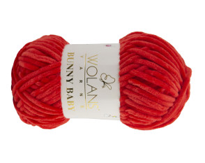 Wolans Yarns Bunny Baby 100g | 120m -10008 Ryški raudona