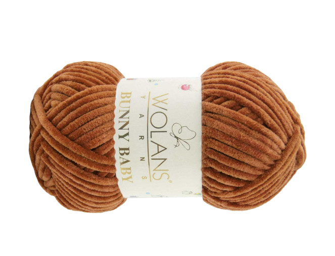 Wolans Yarns Bunny Baby 100g | 120m -10028 Ruda karamėlės
