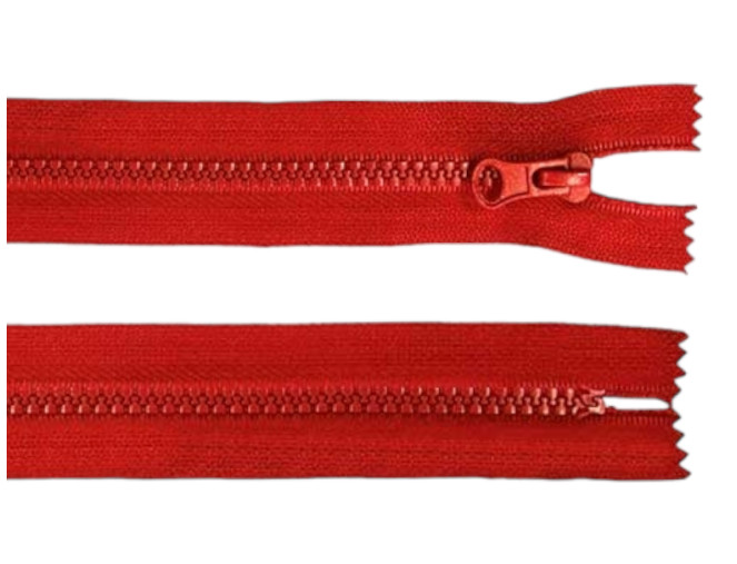 Plastikinis užtrauktukas 16cm Raudonas