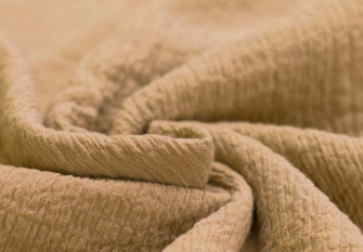 Muslin with elastane Camel