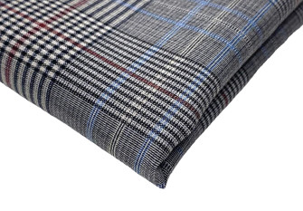 Medvilninis audinys su elastanu Languotas pilkas