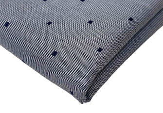 Medvilninis audinys Kvadratėliai pilkame