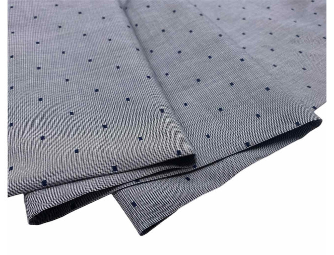 Medvilninis audinys Kvadratėliai pilkame pigiau