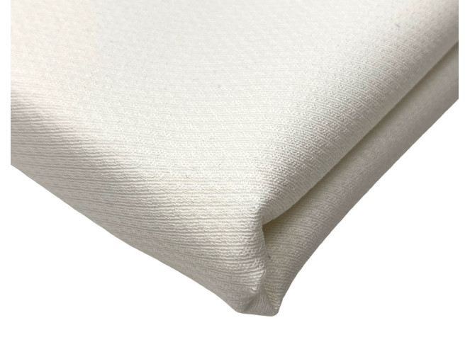 Medvilninis audinys su elastanu Ekru